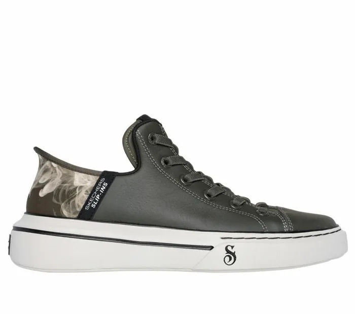 Skechers Premium Leather Skechers Slipins Snoop One 8211 OG Olive Men Casual Sneakers Skechers Premium Leather Skechers Slipins Snoop One 8211 OG Olive Men Casual Sneakers