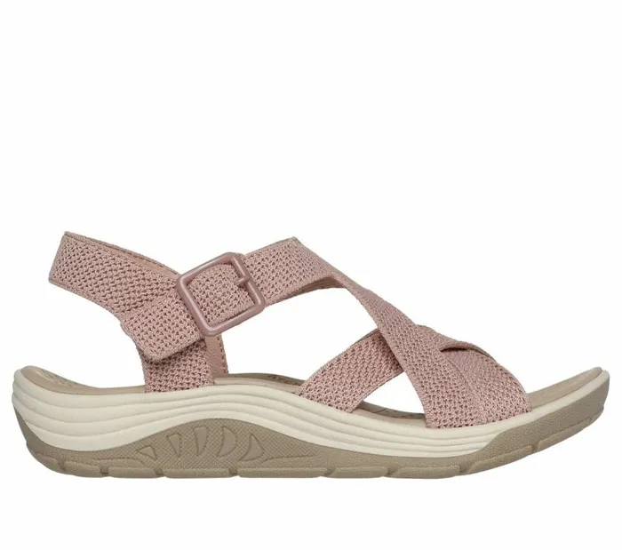 Skechers Reggae Cup 8211 Clean Lines Blush Pink Women Sandals