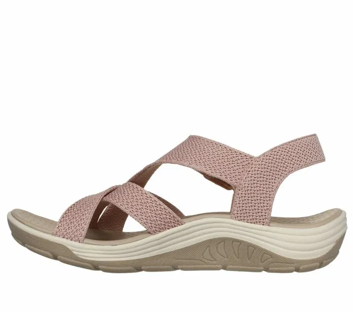 Skechers Reggae Cup 8211 Clean Lines Blush Pink Women Sandals
