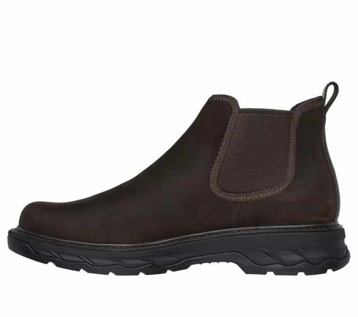 Skechers Relaxed Fit Lockett 8211 Heath Dark Brown Men Boots Skechers Relaxed Fit Lockett 8211 Heath Dark Brown Men Boots
