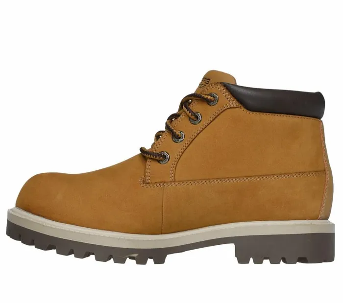 Skechers Relaxed Fit Sergeants 8211 Thaxter Wheat Men Boots Skechers Relaxed Fit Sergeants 8211 Thaxter Wheat Men Boots