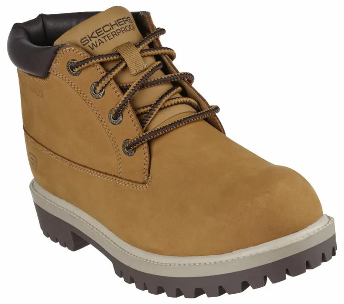 Skechers Relaxed Fit Sergeants 8211 Thaxter Wheat Men Boots Skechers Relaxed Fit Sergeants 8211 Thaxter Wheat Men Boots