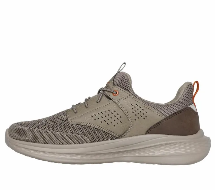 Skechers Relaxed Fit Slade 8211 Breyer Taupe Men Casual Sneakers Skechers Relaxed Fit Slade 8211 Breyer Taupe Men Casual Sneakers