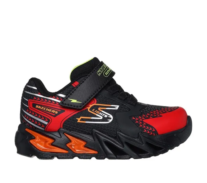 Skechers S Lights FlexGlow Bolt Black Red Kids Athletic Shoes and Sneakers Skechers S Lights FlexGlow Bolt Black Red Kids Athletic Shoes and Sneakers