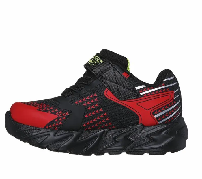Skechers S Lights FlexGlow Bolt Black Red Kids Athletic Shoes and Sneakers Skechers S Lights FlexGlow Bolt Black Red Kids Athletic Shoes and Sneakers