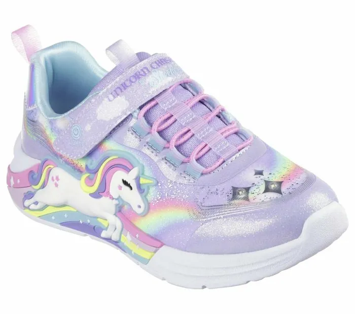 Skechers SLights Unicorn Chaser Lavender Multi Kids Athletic Shoes and Sneakers Skechers SLights Unicorn Chaser Lavender Multi Kids Athletic Shoes and Sneakers