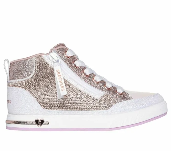 Skechers Shoutouts 20 8211 Style Strut White Rose Gold Kids Athletic Shoes and Sneakers Skechers Shoutouts 20 8211 Style Strut White Rose Gold Kids Athletic Shoes and Sneakers