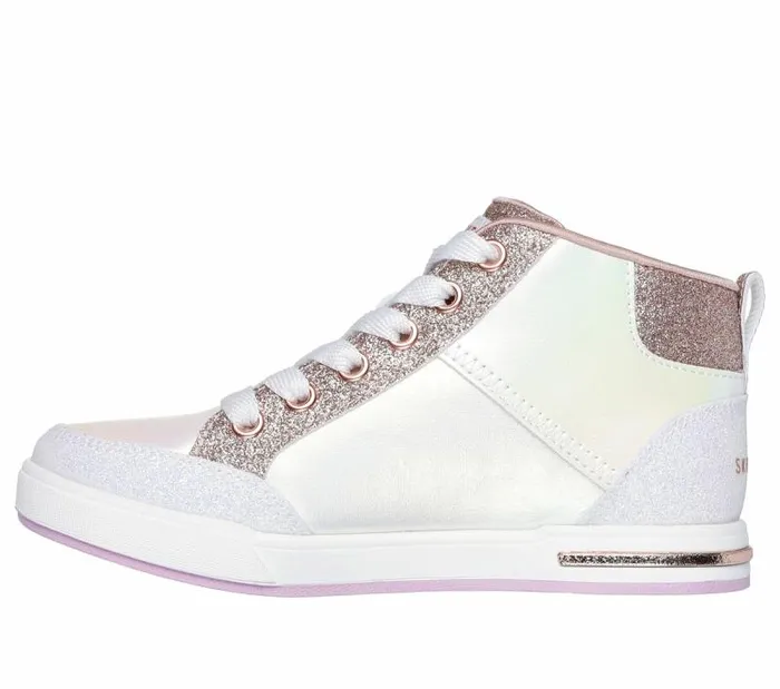 Skechers Shoutouts 20 8211 Style Strut White Rose Gold Kids Athletic Shoes and Sneakers Skechers Shoutouts 20 8211 Style Strut White Rose Gold Kids Athletic Shoes and Sneakers