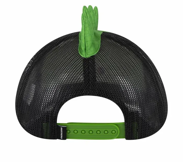 Skechers SkechOSaurus Trucker Hat Lime Black WomenMen Hats Skechers SkechOSaurus Trucker Hat Lime Black WomenMen Hats
