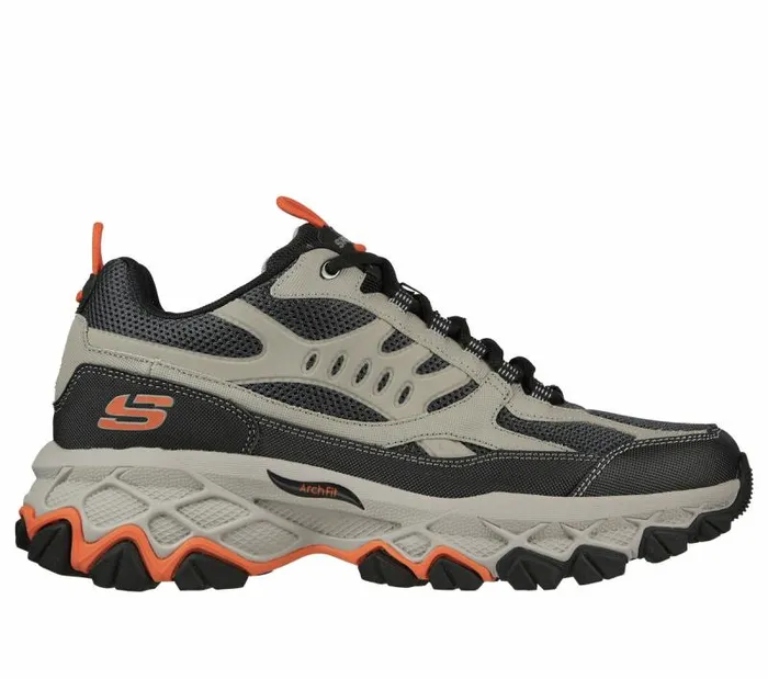 Skechers Skechers Arch Fit Akhidime Taupe Black Men Athletic Sneakers