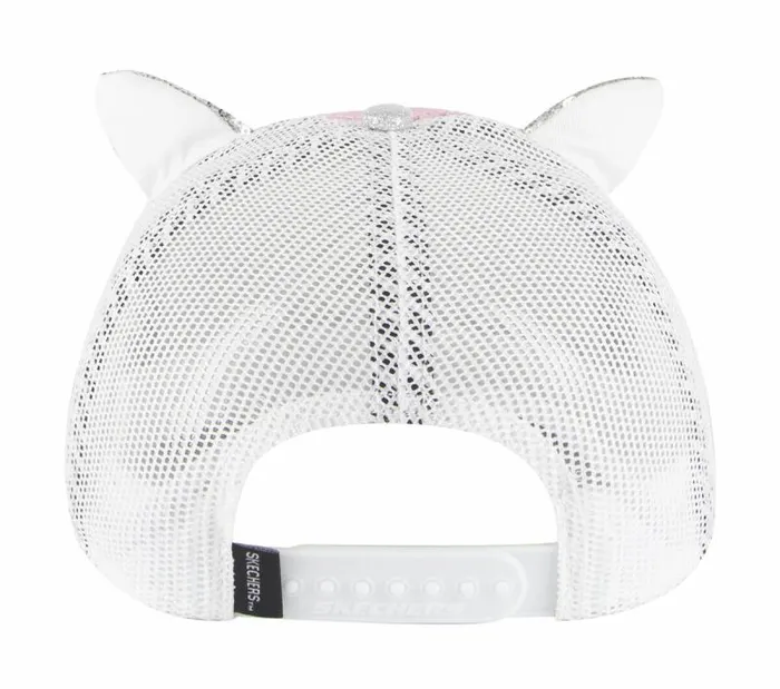 Skechers Skechers Caticorn Sequin Trucker Hat Rosegold WomenMen Hats