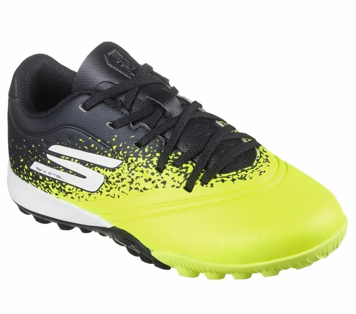 Skechers Skechers Razor Gold TF Yellow Black Kids Athletic Shoes and Sneakers