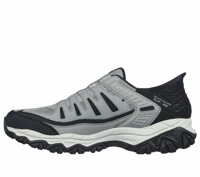 Skechers Skechers Slipins After Burn M Fit 8211 Ridgeburn Gray Black Men Athletic Sneakers