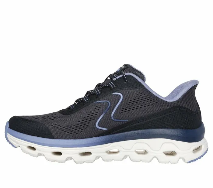 Skechers Skechers SlipIns GlideStep Sole Black Blue Women Athletic Sneakers
