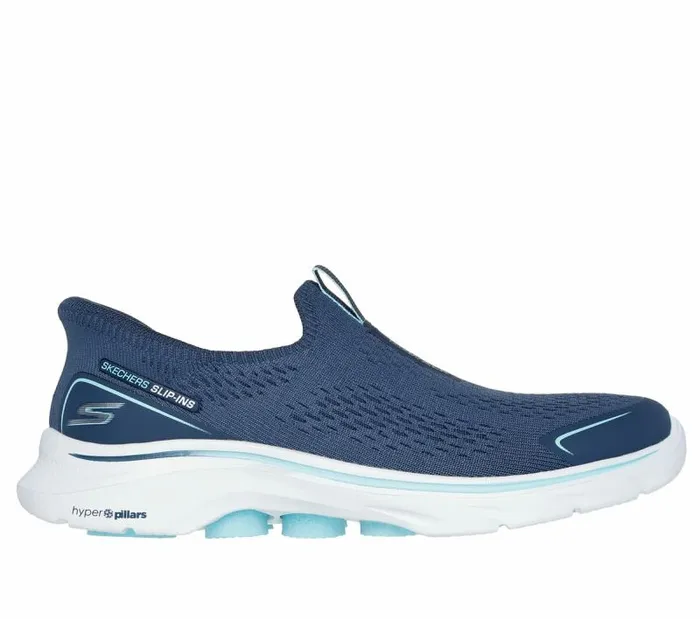 Skechers Skechers Slipins GO WALK 7 8211 Sarai Navy Aqua Women Athletic Sneakers Skechers Skechers Slipins GO WALK 7 8211 Sarai Navy Aqua Women Athletic Sneakers