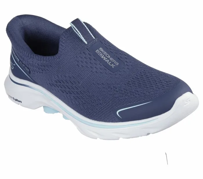 Skechers Skechers Slipins GO WALK 7 8211 Sarai Navy Aqua Women Athletic Sneakers Skechers Skechers Slipins GO WALK 7 8211 Sarai Navy Aqua Women Athletic Sneakers