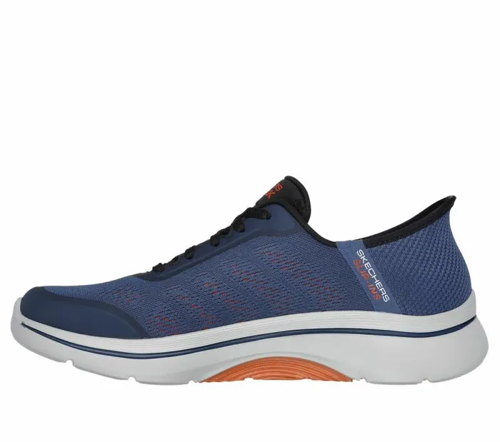 Skechers Skechers Slipins GO WALK Arch Fit 20 8211 Simplicity 25 Navy Orange Men Casual Sneakers
