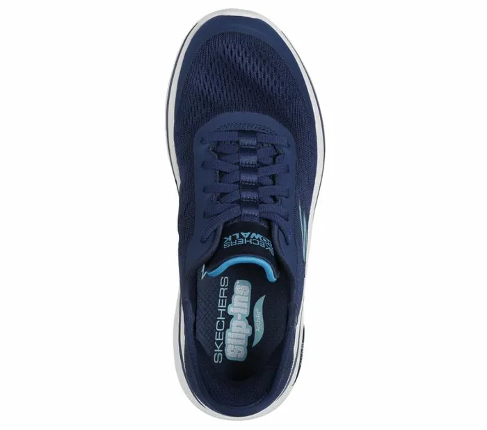 Skechers Skechers Slipins GO WALK Arch Fit 20 Navy Aqua Women Athletic Sneakers