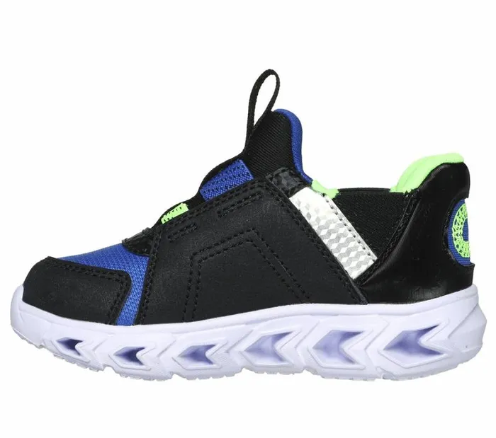 Skechers Skechers Slipins HypnoFlash 20 8211 Vexlux Black Lime Kids Athletic Shoes and Sneakers