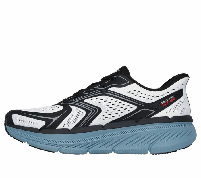 Skechers Skechers Slipins Max Cushioning Premier 20 8211 Continuous White Black Men Athletic Sneakers
