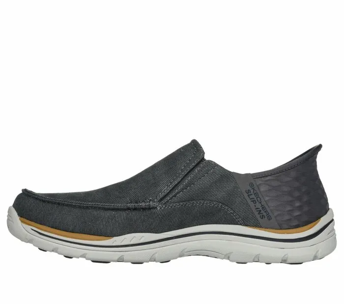 Skechers Skechers Slipins Relaxed Fit Expected 8211 Cayson Charcoal Men Casual Sneakers
