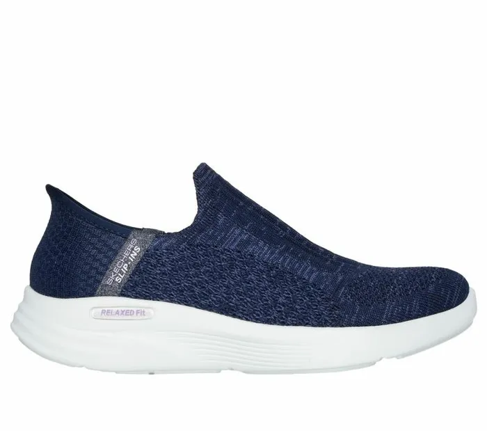Skechers Skechers Slipins Relaxed Fit Sport Navy Women Athletic Sneakers
