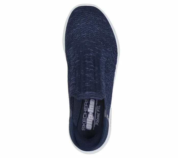 Skechers Skechers Slipins Relaxed Fit Sport Navy Women Athletic Sneakers