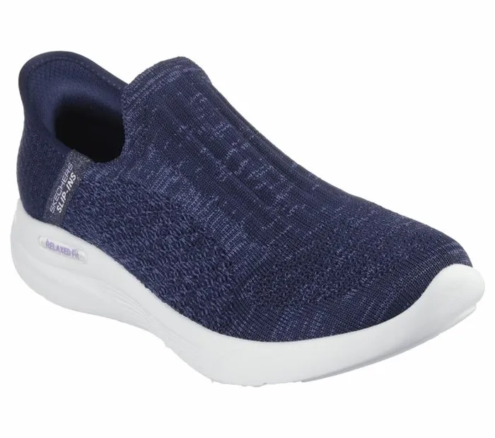 Skechers Skechers Slipins Relaxed Fit Sport Navy Women Athletic Sneakers