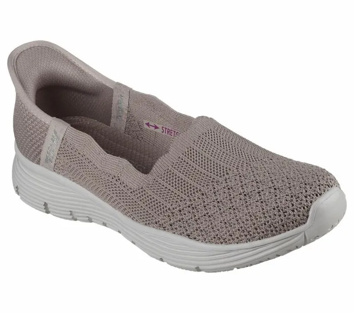 Skechers Skechers Slipins Seager 8211 Believe It Dark Taupe Women Flats