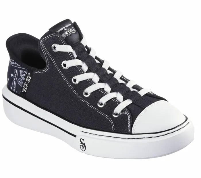 Skechers Skechers Slipins Snoop One 8211 OG Canvas Black Men Casual Sneakers