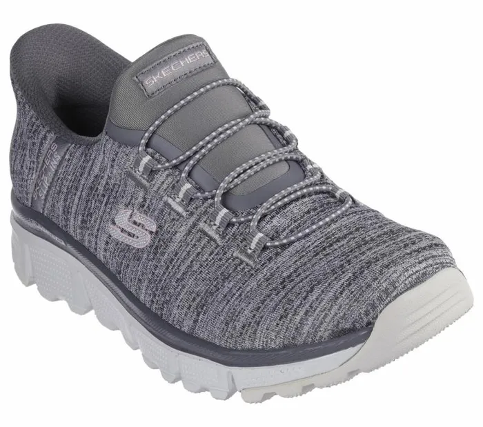 Skechers Skechers Slipins Summits AT 8211 Sespe Gray Pink Women Athletic Sneakers