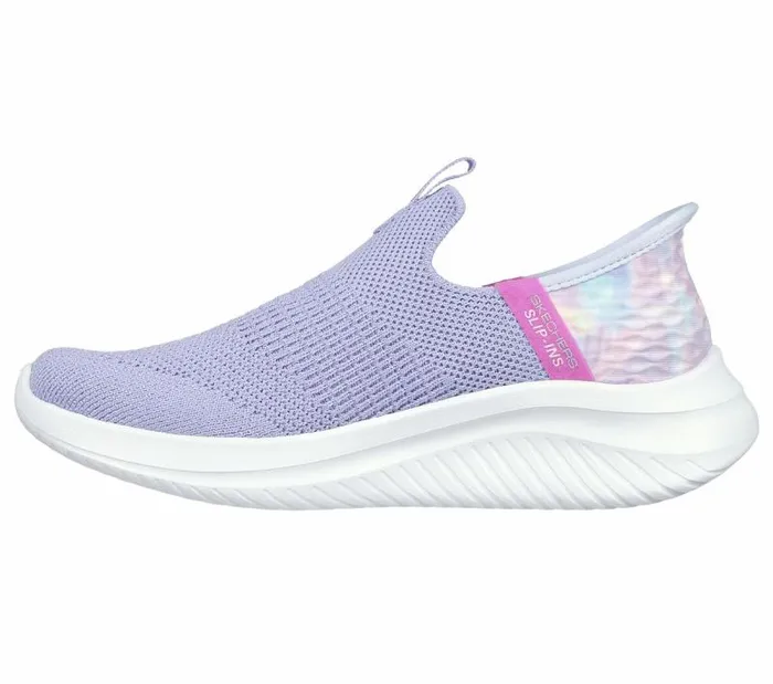 Skechers Skechers SlipIns Ultra Flex 30 8211 Colory Wild Lavender Multi Kids Athletic Shoes and Sneakers