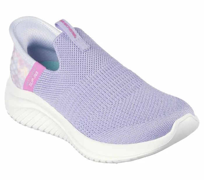 Skechers Skechers SlipIns Ultra Flex 30 8211 Colory Wild Lavender Multi Kids Athletic Shoes and Sneakers