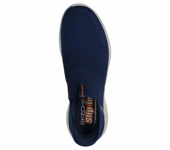 Skechers Skechers Slipins Ultra Flex 30 8211 Smooth Step Navy Men Casual Sneakers