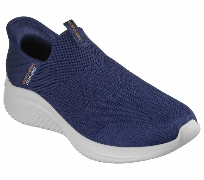 Skechers Skechers Slipins Ultra Flex 30 8211 Smooth Step Navy Men Casual Sneakers