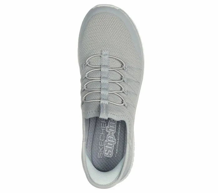 Skechers Skechers Slipins Virtue 8211 Glow Gray Women Casual Sneakers