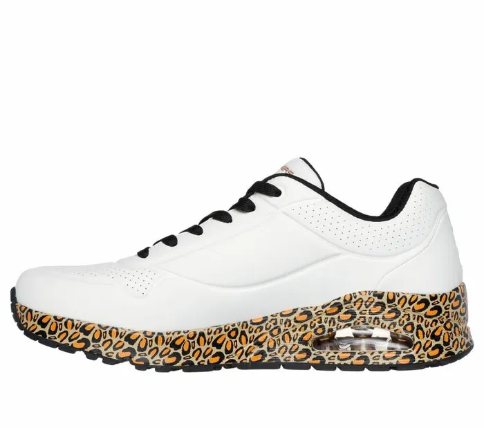 Skechers Snoop Dogg Uno 8211 Dr Bombay White Leopard Men Casual Sneakers