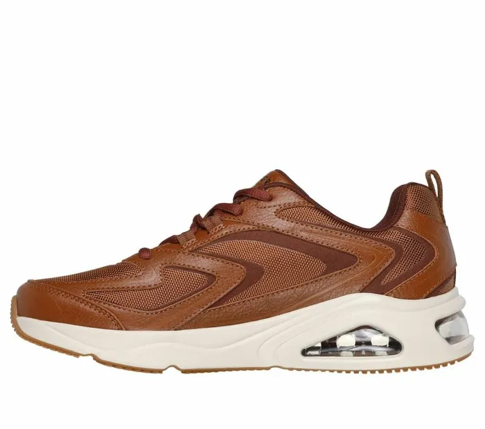 Skechers TresAir Uno 8211 Craft Leather Air Luggage Men Casual Sneakers