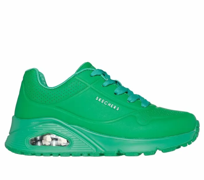 Skechers Uno Gen1 8211 Neon Glow Green Kids Athletic Shoes and Sneakers
