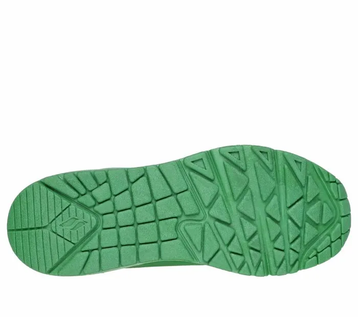 Skechers Uno Gen1 8211 Neon Glow Green Kids Athletic Shoes and Sneakers