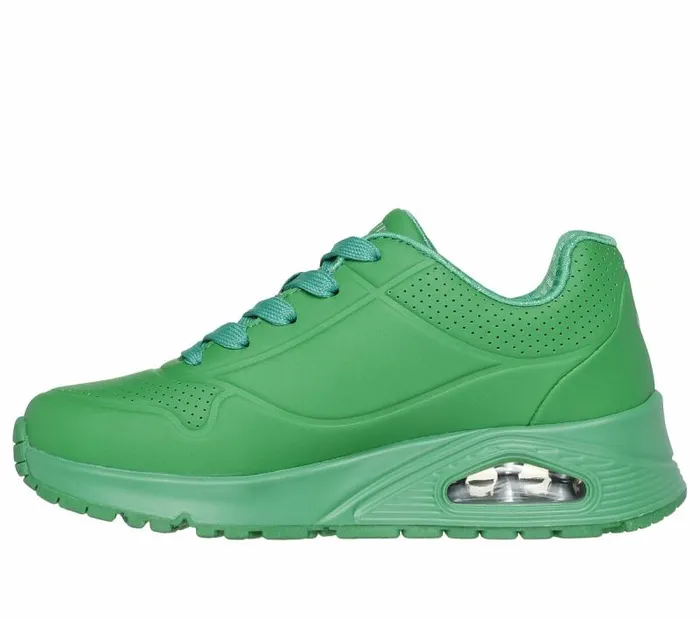 Skechers Uno Gen1 8211 Neon Glow Green Kids Athletic Shoes and Sneakers