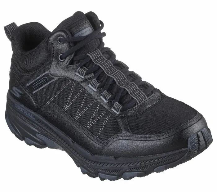 Skechers Waterproof GO RUN Trail Altitude 20 8211 Splashproof Black Charcoal Men Athletic Sneakers Skechers Waterproof GO RUN Trail Altitude 20 8211 Splashproof Black Charcoal Men Athletic Sneakers