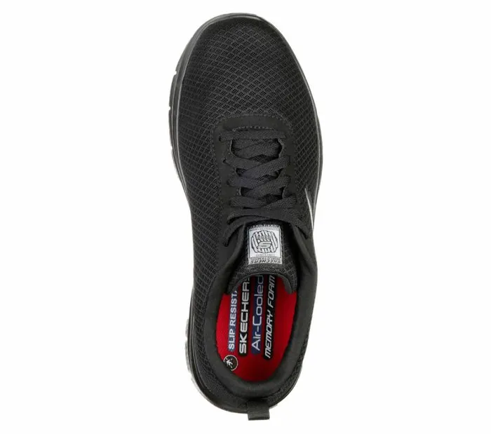 Skechers Work Relaxed Fit Flex Advantage 8211 Bendon SR Black Men Lace Up