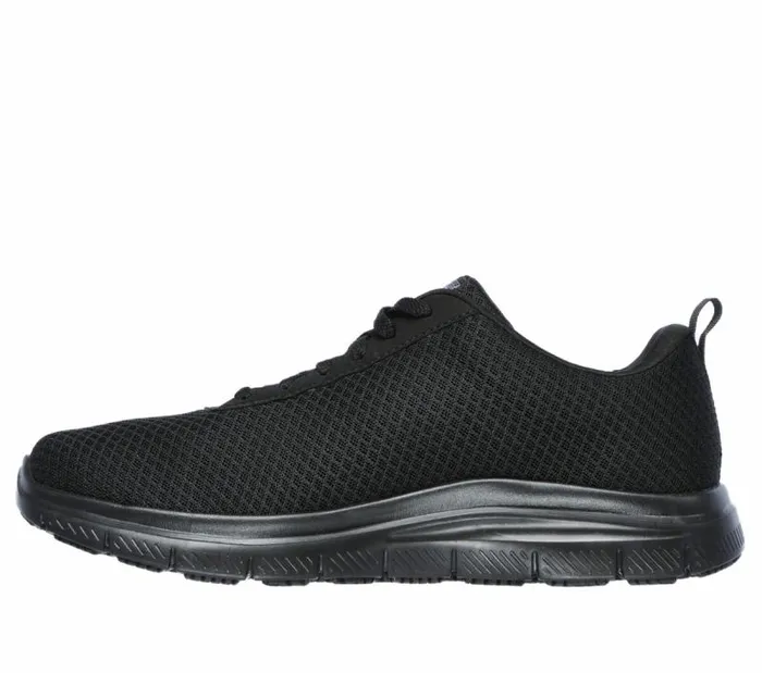 Skechers Work Relaxed Fit Flex Advantage 8211 Bendon SR Black Men Lace Up