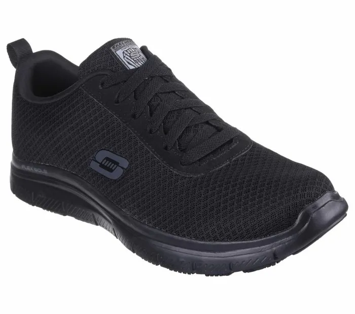 Skechers Work Relaxed Fit Flex Advantage 8211 Bendon SR Black Men Lace Up