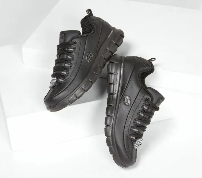Skechers Work Relaxed Fit Sure Track 8211 Trickel Black Women Work and Safety Skechers Work Relaxed Fit Sure Track 8211 Trickel Black Women Work and Safety