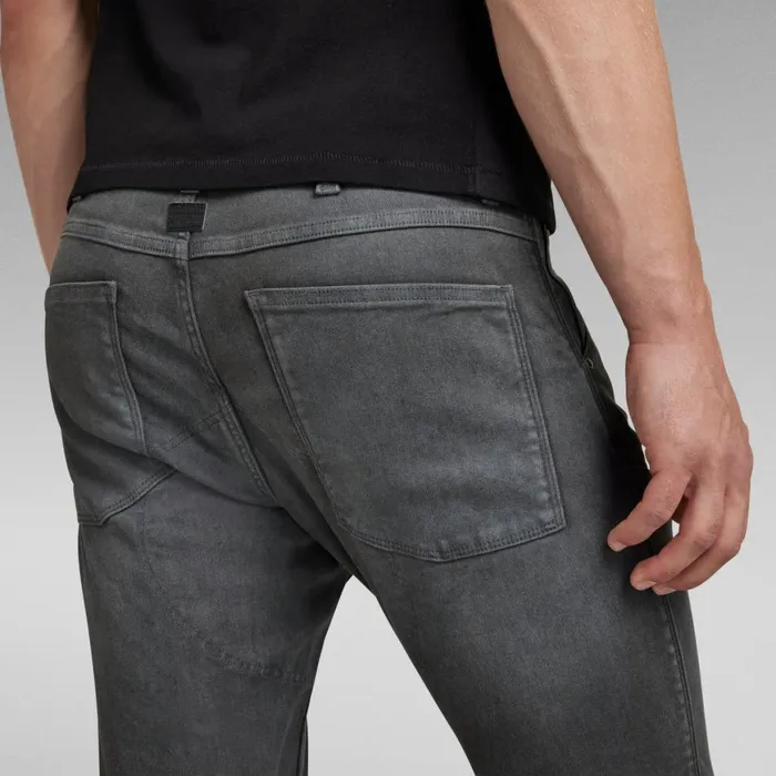 Skinny Men GStar RAW 5620 3D Zip Knee Skinny Jeans Dark Aged Cobler