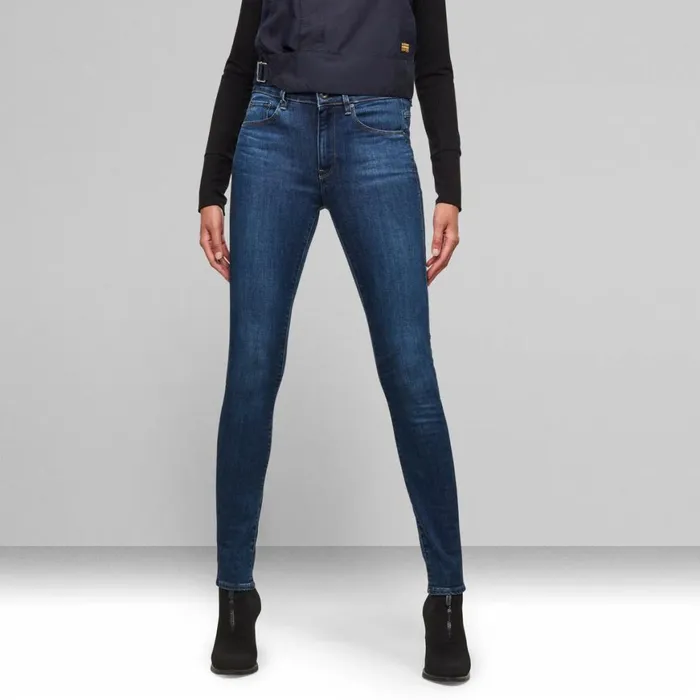 Skinny Women GStar RAW 3301 High Waist Skinny Jeans Medium Blue Aged