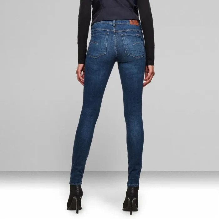 Skinny Women GStar RAW 3301 High Waist Skinny Jeans Medium Blue Aged