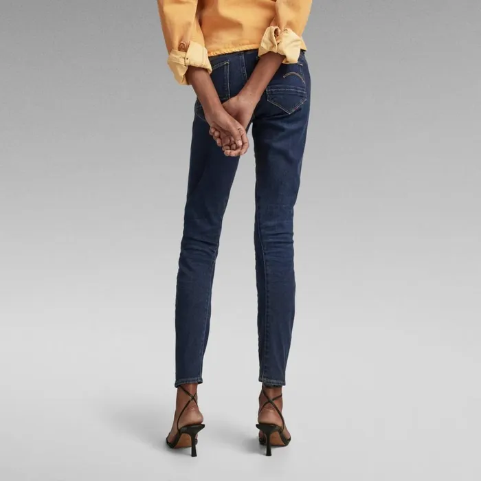 Skinny Women GStar RAW Arc 3D Mid Waist Skinny Jeans Dark Aged